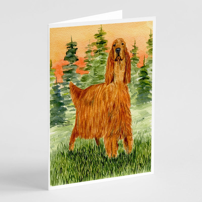 Irish Setter Greeting Cards and Envelopes Pack of 8