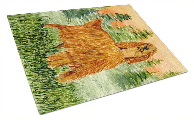 Irish Setter Glass Cutting Board Large