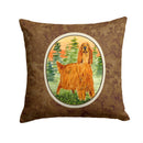 Irish Setter Decorative Throw Pillow 14x14 Indoor Outdoor Accent Cushion, Fabric Cover with Insert for Sofa, Bed, Porch & Living Room