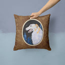 Borzoi Throw Pillow - 14x14 Decorative Pillow – Art for Your Home & Patio
