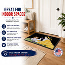 Papillon Doormat Indoor Outdoor 18H X 27W Front Door Mat Rugs for Entryway, Non Slip Washable