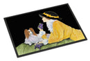 Papillon Doormat Indoor Outdoor 18H X 27W Front Door Mat Rugs for Entryway, Non Slip Washable
