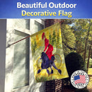 Poodle House Flag 28x40 Porch Sleeve Pole Decorative Outside Yard Banner Artwork Wall Hanging, Polyester