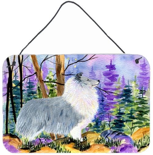 Sheltie Indoor Aluminium Metal Wall or Door Hanging Prints