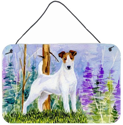 Jack Russell Terrier Indoor Aluminium Metal Wall or Door Hanging Prints