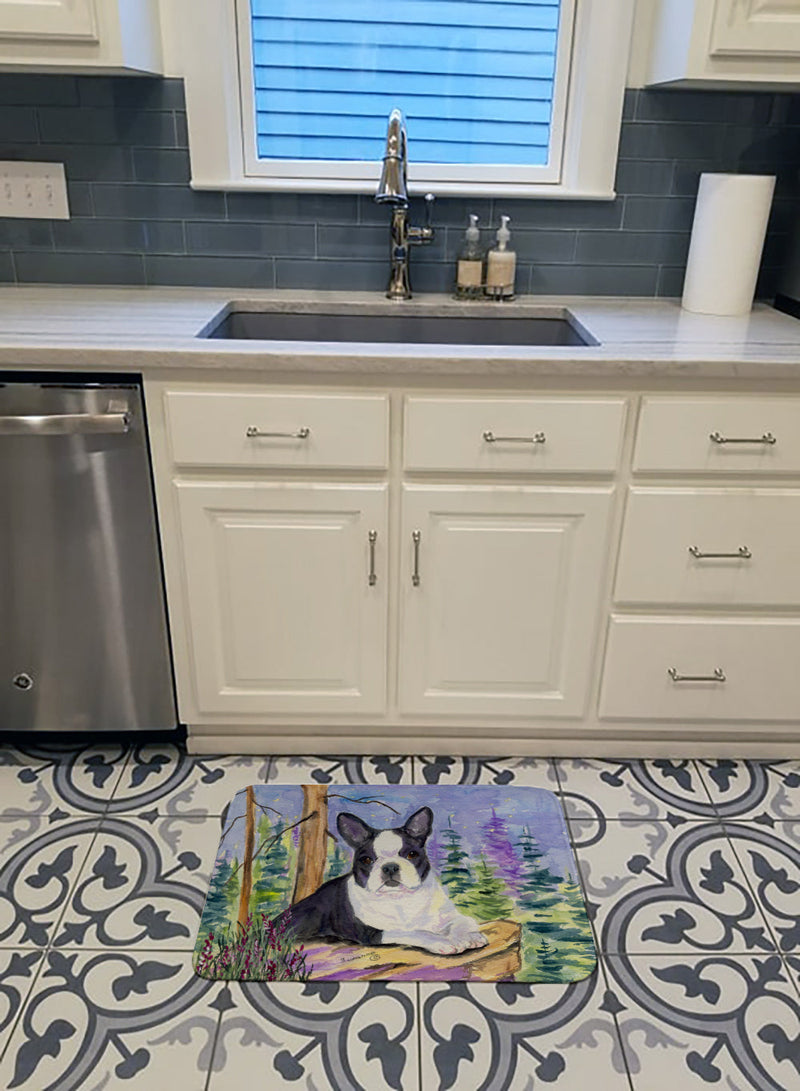 Boston Terrier Machine Washable Memory Foam Mat SS8638RUG