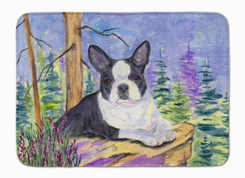 Boston Terrier Machine Washable Memory Foam Mat SS8638RUG