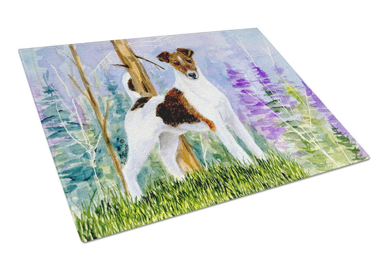 Jack Russell Terrier Glass Cutting Board Large