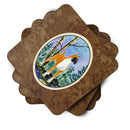 Boxer Foam Coasters Set of 4 Cup Coasters for Indoor Outdoor, Tabletop Protection, Anti Slip, Mouse pad Material
