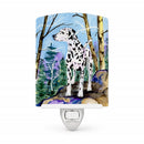 Dalmatian Ceramic Night Light Compact, UL-Certified, Ideal for Bedroom, Bathroom, Nursery, Hallway, Kitchen, 6x4x3, Multicolor