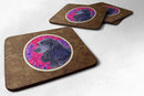 Cocker Spaniel Foam Coasters Set of 4 Cup Coasters for Indoor Outdoor, Tabletop Protection, Anti Slip, Mouse pad Material