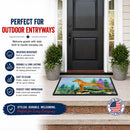 Min Pin Doormat Indoor Outdoor 18H X 27W Front Door Mat Rugs for Entryway, Non Slip Washable