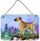 Border Terrier Indoor Aluminium Metal Wall or Door Hanging Prints