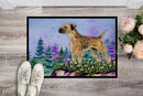 Border Terrier Doormat Indoor Outdoor 24H X 36W Front Door Mat Rugs for Entryway, Non Slip Washable Low Pile,
