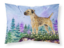 Border Terrier Standard Pillowcases – Artistic Decorative Front, Crisp White Back