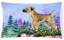 Border Terrier Decorative   Canvas Fabric Pillow