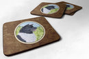 Akita Coasters - Set of 4 Lightweight Foam, Absorbent Drink Coasters