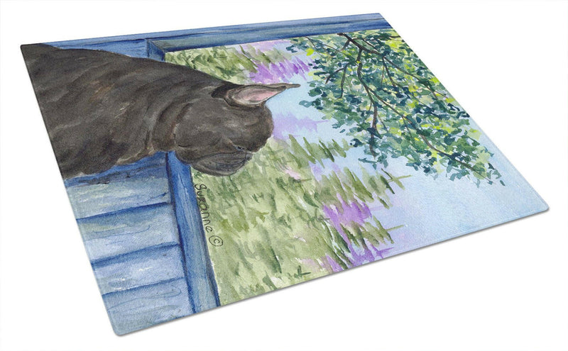 French Bulldog Glass Cutting Board Large