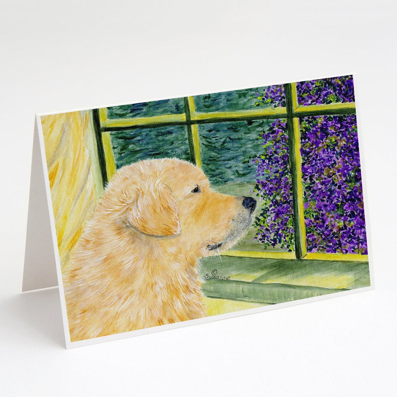 Golden Retriever Greeting Cards and Envelopes Pack of 8