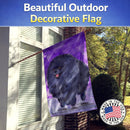 Pomeranian House Flag 28x40 Porch Sleeve Pole Decorative Outside Yard Banner Artwork Wall Hanging, Polyester