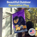 Pomeranian House Flag 28x40 Porch Sleeve Pole Decorative Outside Yard Banner Artwork Wall Hanging, Polyester