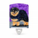Pomeranian Ceramic Night Light Compact, UL-Certified, Ideal for Bedroom, Bathroom, Nursery, Hallway, Kitchen, 6x4x3, Multicolor