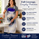 Keeshond Apron Cooking Kitchen Server Baking Crafts Gardening for Adult Women Men, Unisex, Large, Multicolor