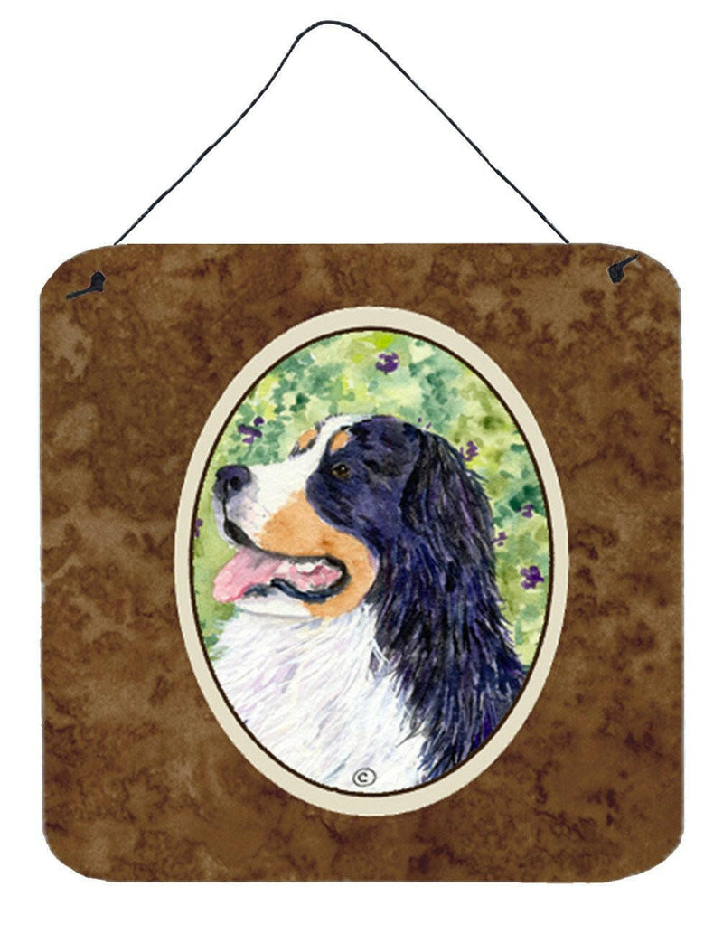 Bernese Mountain Dog Aluminium Metal Wall or Door Hanging Prints