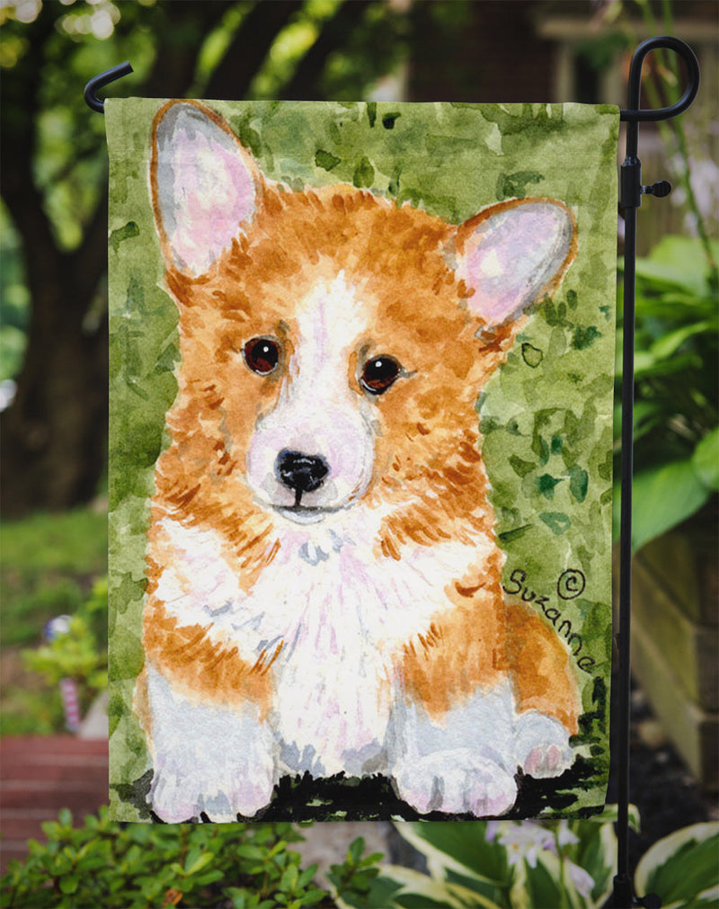 Corgi Flag Garden Size