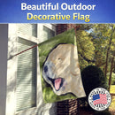 Golden Retriever House Flag 28x40 Porch Sleeve Pole Decorative Outside Yard Banner Artwork Wall Hanging, Polyester