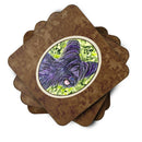 Skye Terrier Foam Coasters Set of 4 Cup Coasters for Indoor Outdoor, Tabletop Protection, Anti Slip, Mouse pad Material