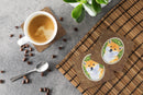 Shiba Inu Foam Coasters Set of 4 Cup Coasters for Indoor Outdoor, Tabletop Protection, Anti Slip, Mouse pad Material