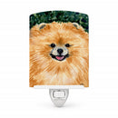 Pomeranian Ceramic Night Light Compact, UL-Certified, Ideal for Bedroom, Bathroom, Nursery, Hallway, Kitchen, 6x4x3, Multicolor