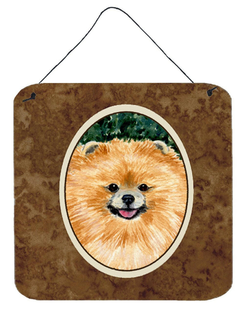 Pomeranian Aluminium Metal Wall or Door Hanging Prints