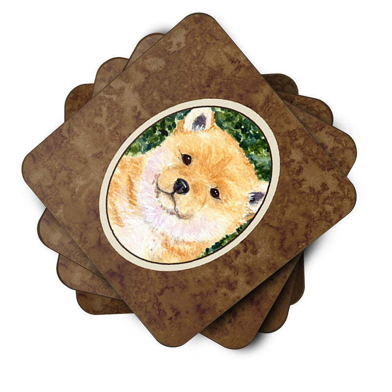 Set of 4 Shiba Inu Foam Coasters