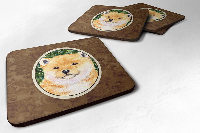 Set of 4 Shiba Inu Foam Coasters