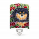 Pomeranian Ceramic Night Light Compact, UL-Certified, Ideal for Bedroom, Bathroom, Nursery, Hallway, Kitchen, 6x4x3, Multicolor