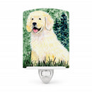 Golden Retriever Ceramic Night Light Compact, UL-Certified, Ideal for Bedroom, Bathroom, Nursery, Hallway, Kitchen, 6x4x3, Multicolor
