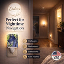Great Dane Ceramic Night Light Compact, UL-Certified, Ideal for Bedroom, Bathroom, Nursery, Hallway, Kitchen, 6x4x3, Multicolor