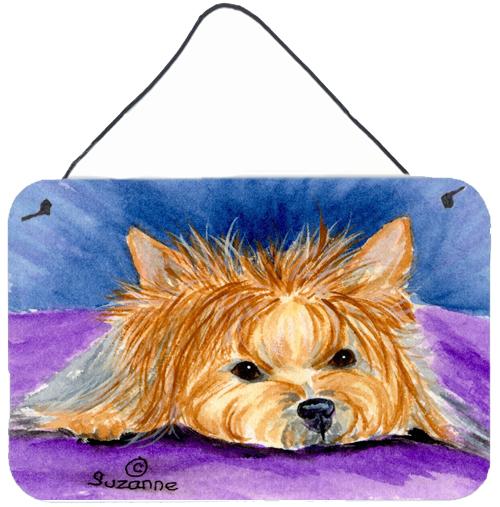 Yorkie Indoor Aluminium Metal Wall or Door Hanging Prints