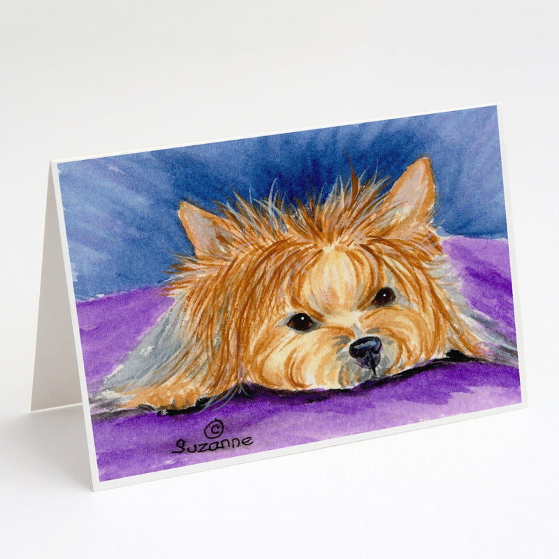 Yorkie Greeting Cards and Envelopes Pack of 8