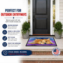 Yorkie Doormat Indoor Outdoor 18H X 27W Front Door Mat Rugs for Entryway, Non Slip Washable