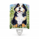 Bernese Mountain Dog Ceramic Night Light Compact, UL-Certified, Ideal for Bedroom, Bathroom, Nursery, Hallway, Kitchen, 6x4x3, Multicolor