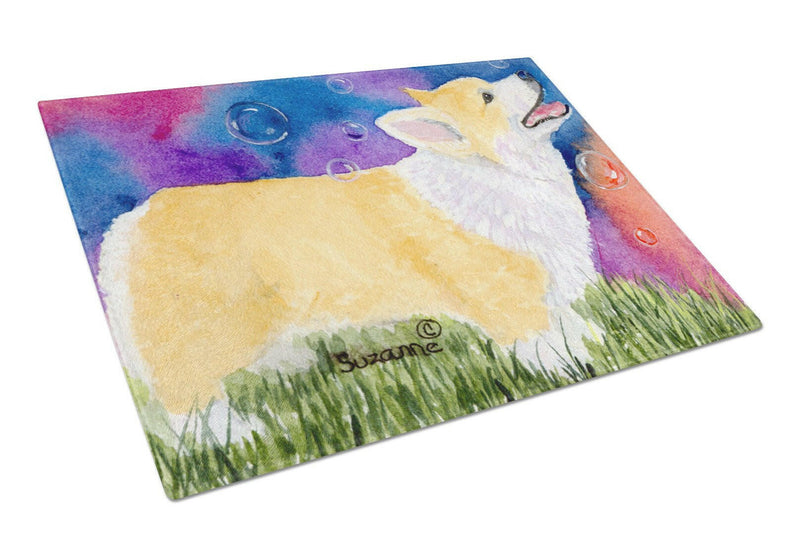 Corgi Glass Cutting Board Large