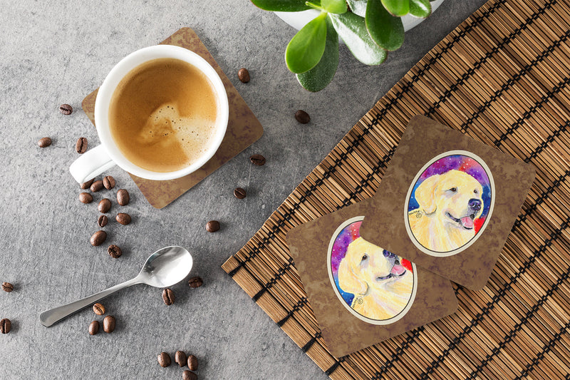 Set of 4 Golden Retriever Foam Coasters