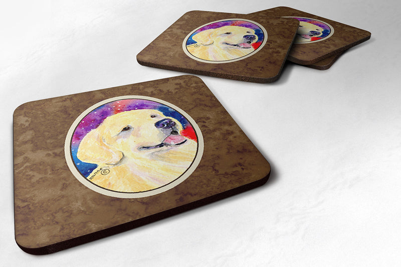 Set of 4 Golden Retriever Foam Coasters