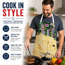 Golden Retriever Apron Cooking Kitchen Server Baking Crafts Gardening for Adult Women Men, Unisex, Large, Multicolor