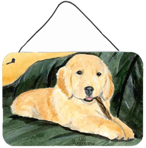 Golden Retriever Indoor Aluminium Metal Wall or Door Hanging Prints