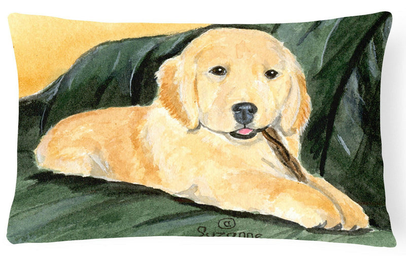 Golden Retriever Decorative   Canvas Fabric Pillow