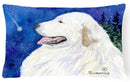 Great Pyrenees Decorative Throw Pillow 12x16 Indoor Outdoor Accent Cushion, Fabric Cover with Insert for Sofa, Bed, Porch & Living Room